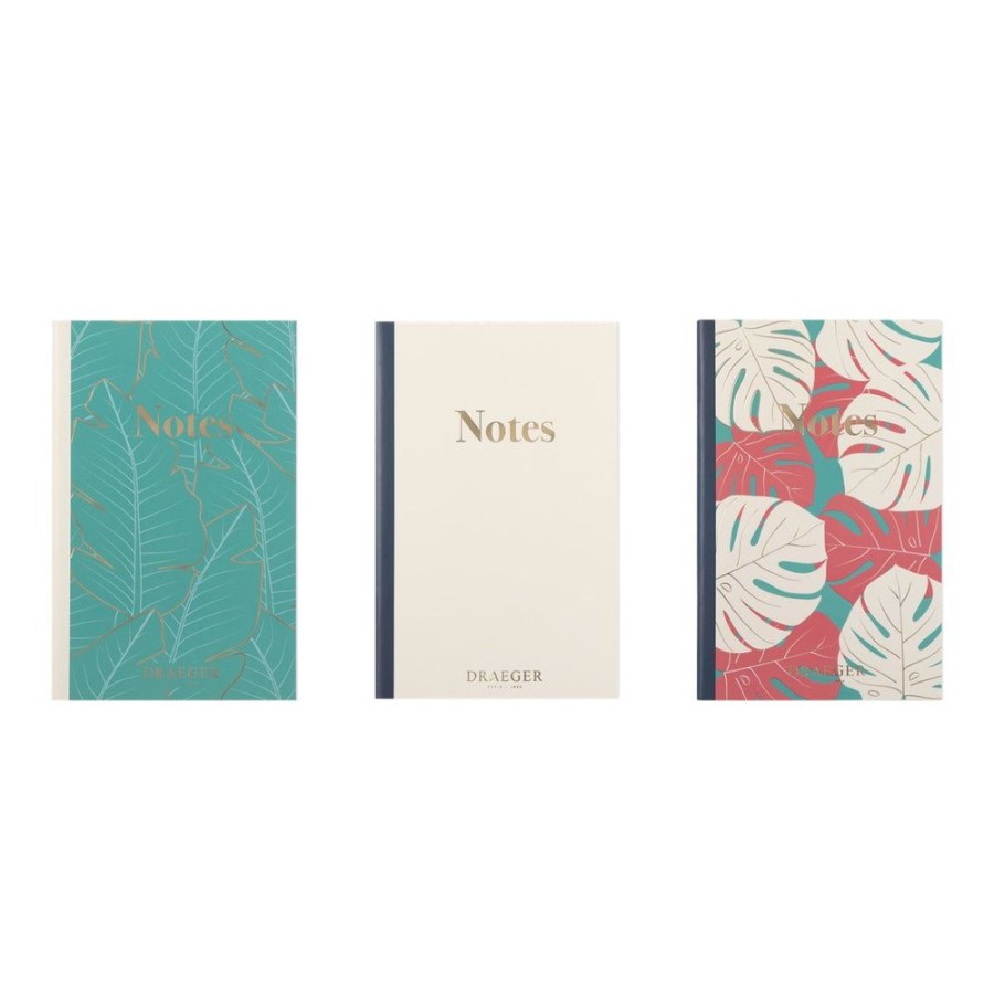 Draeger Paris Lot De 3 Carnets A6 Lignes - Vert, Ivoire, Rose Online