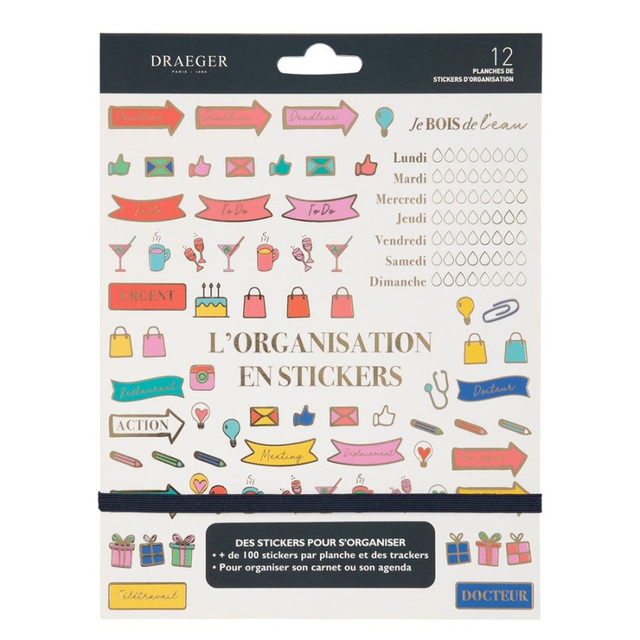 Draeger Paris Stickers Et Trackers Organisation - 12 Planches Hot