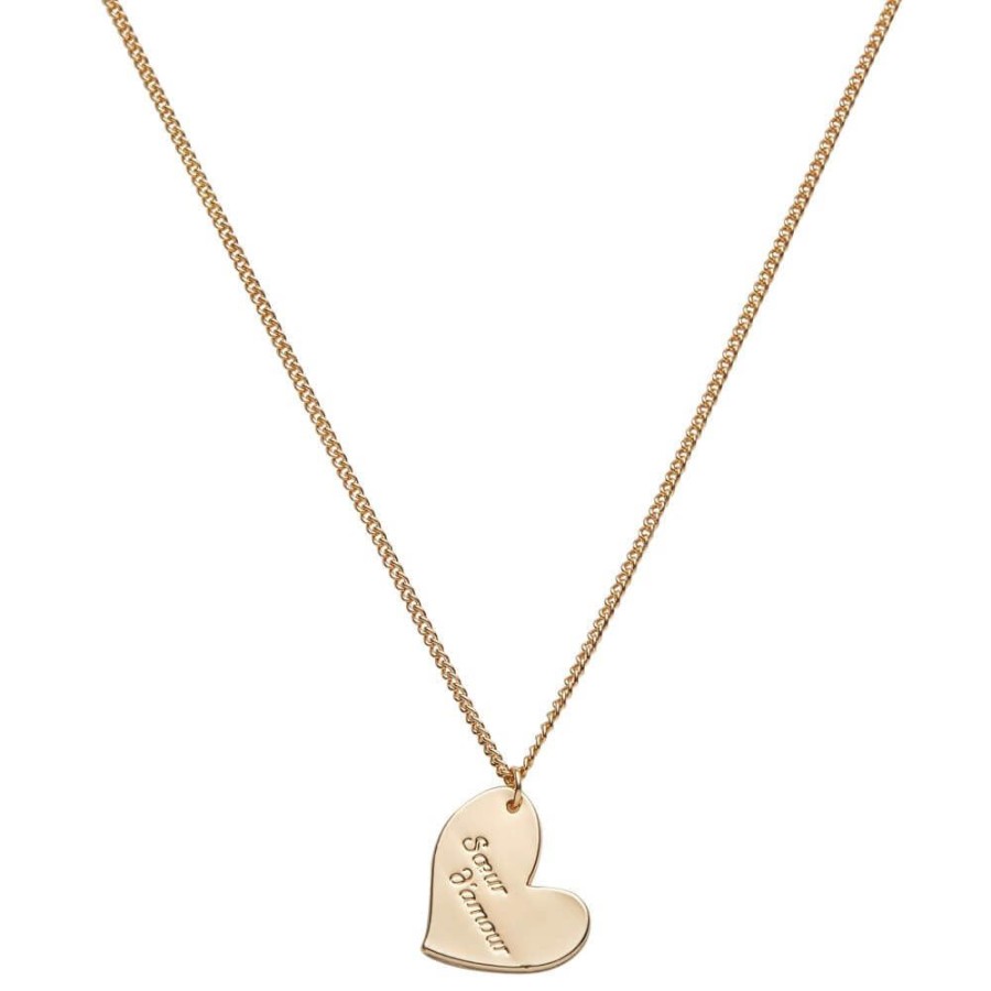 Draeger Paris Collier Pastel Chic Coeur Soeur D'Amour Hot