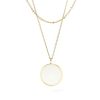 Draeger Paris Collier Email Double Rang New-York - Creme New