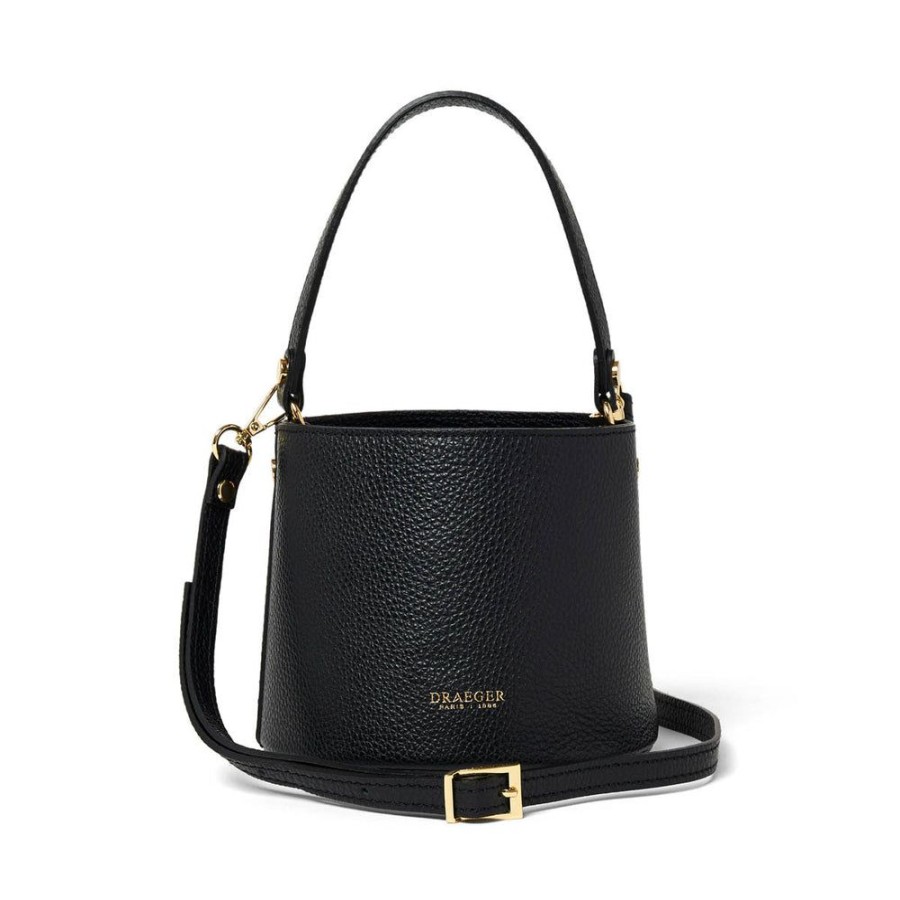 Draeger Paris Sac Seau En Cuir - Noir New