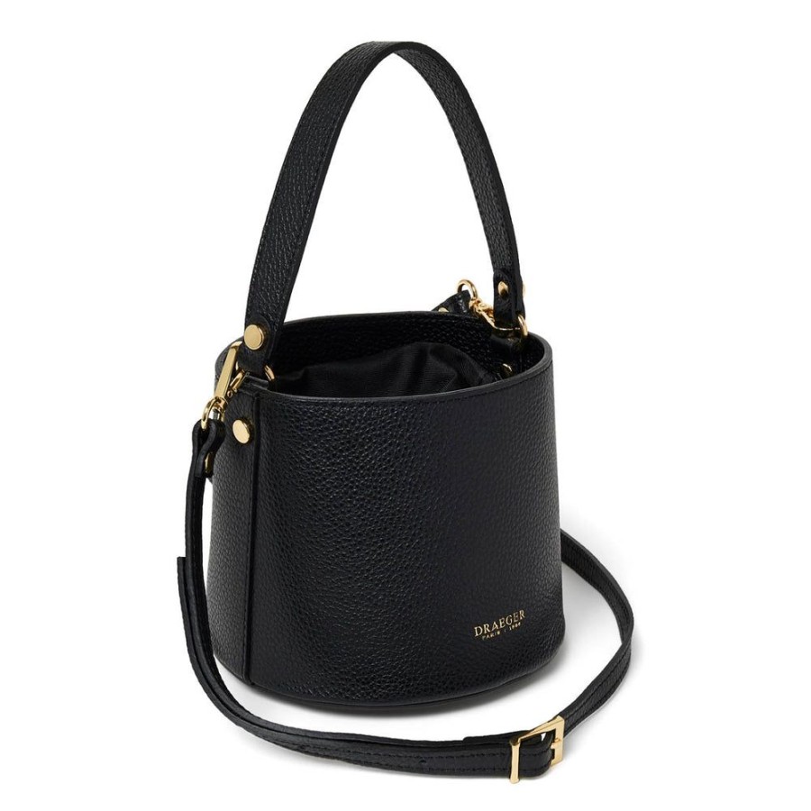 Draeger Paris Sac Seau En Cuir - Noir New