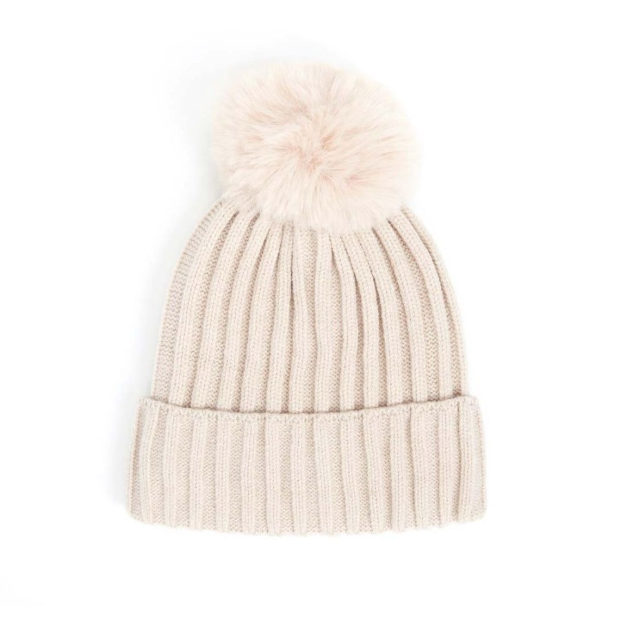 Draeger Paris Bonnet Cotele Uni A Pompon - 3 Coloris - Unie - Taille Unique - Coton New