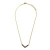 Draeger Paris Collier Ajustable 3 Niveaux En V - Email Noir Dore A L'Or Fin Online