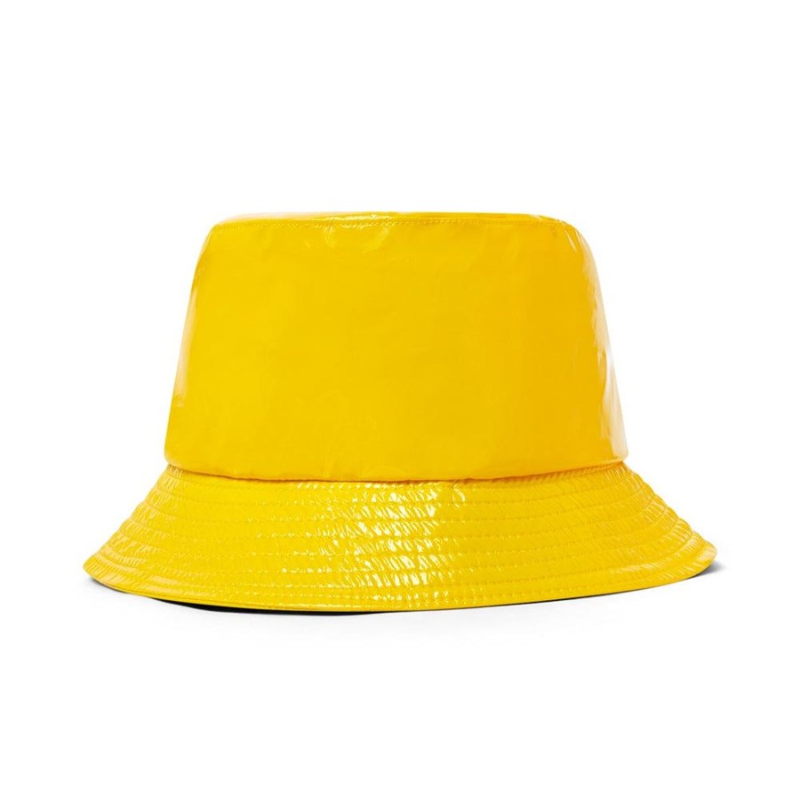 Draeger Paris Chapeau De Pluie - Bob En Vinyle Jaune New