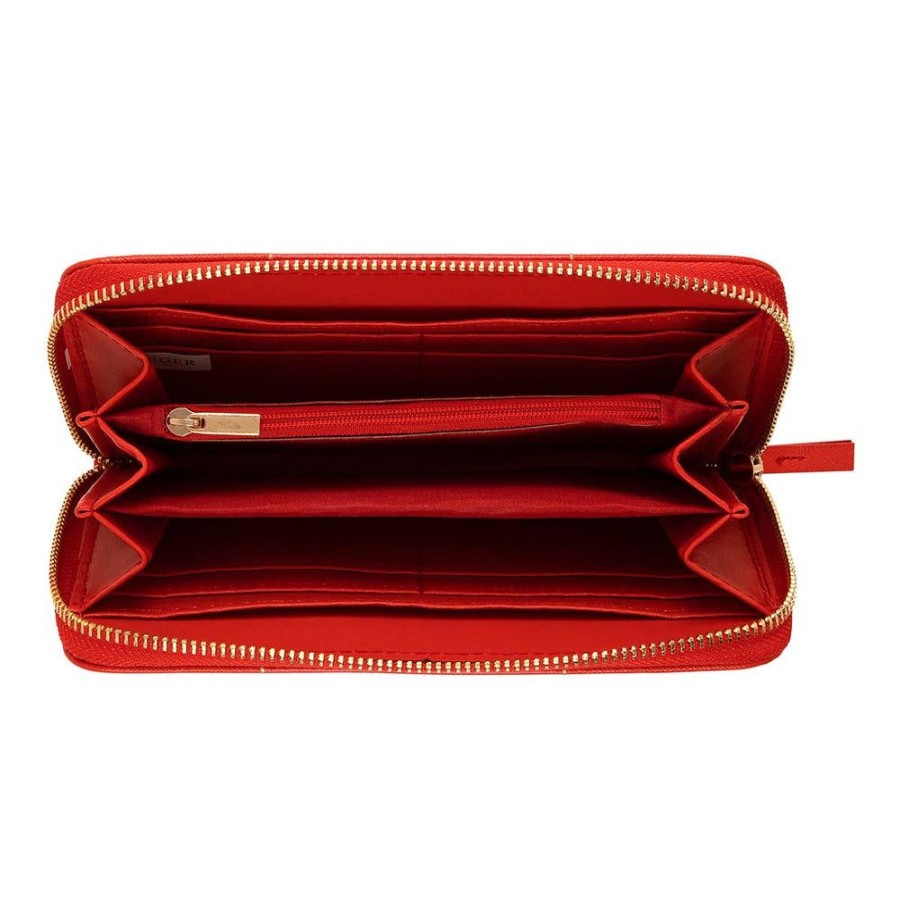 Draeger Paris Grand Portefeuille Femme - Rouge Online