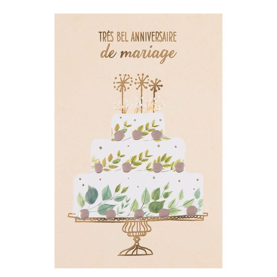 Draeger Paris Carte Anniversaire De Mariage Gateau Wholesale