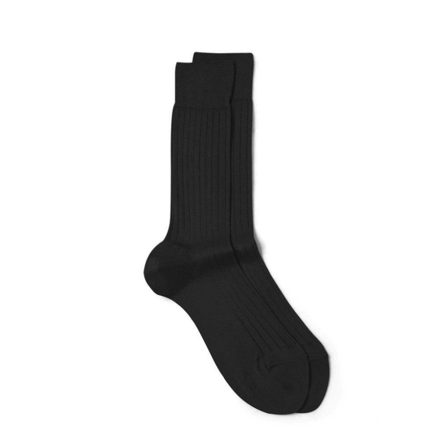 Tie Rack Chaussettes Unies Noires Hot