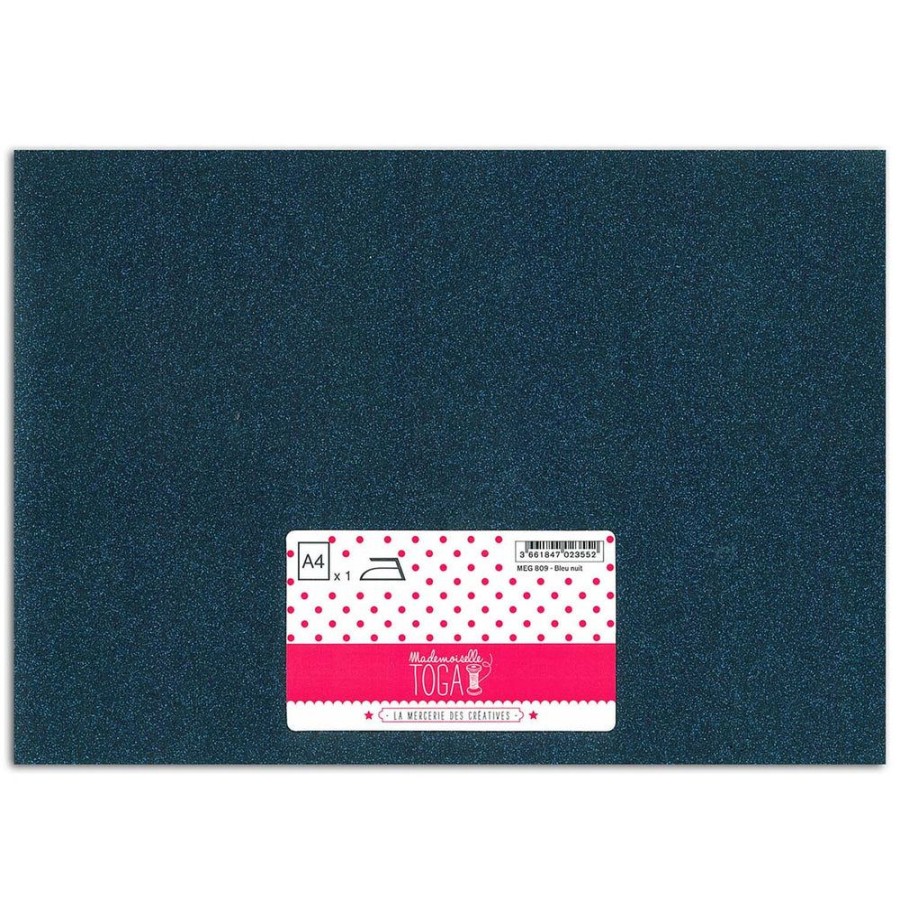 Toga Tissu Paillete Thermocollant - Bleu Nuit Online