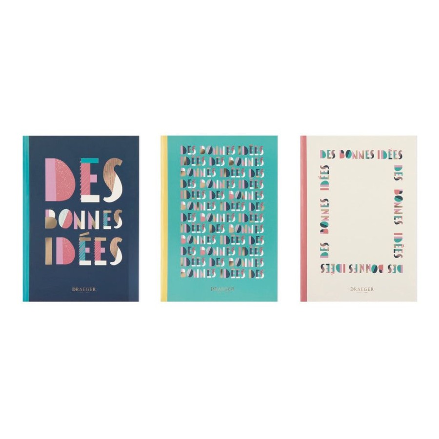 Draeger Paris Lot De 3 Carnets A5 Lignes - Des Bonnes Idees Online