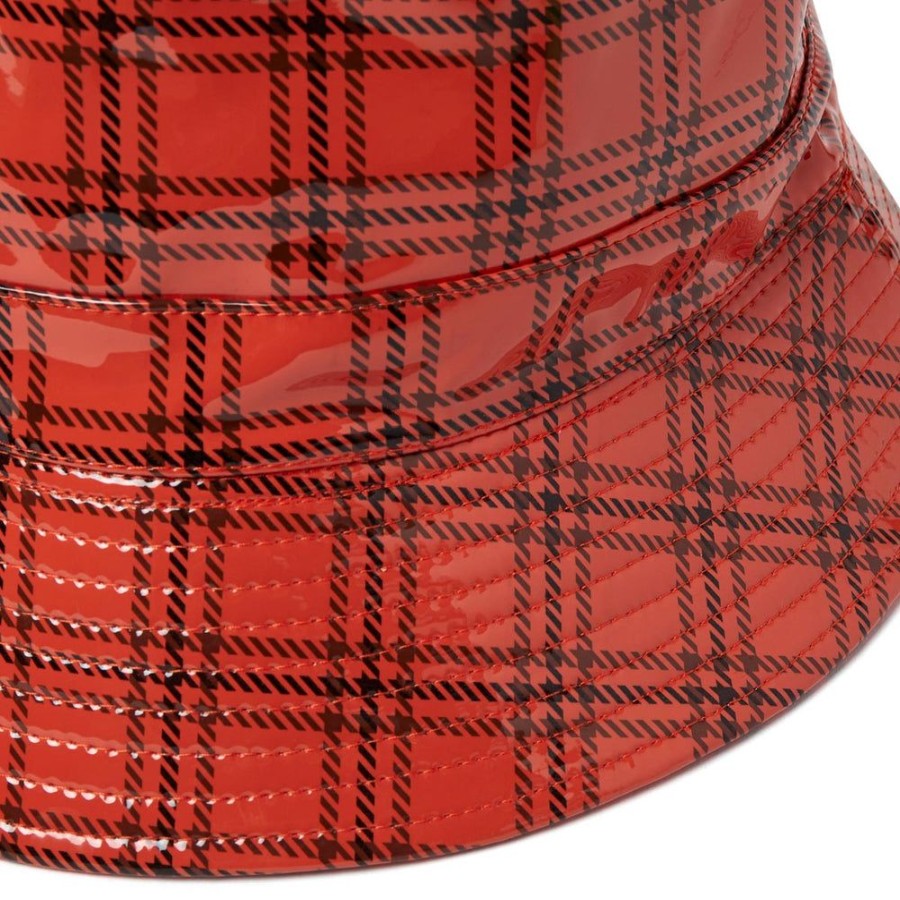 Draeger Paris Chapeau De Pluie - Bob Motif Carreaux Rouge Wholesale