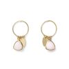 Draeger Paris Boucles D'Oreilles Perle Rose New