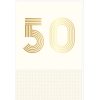 Draeger Paris Carte D'Anniversaire 50 Ans En Or - Blanc - A Message - Pour Homme Et Femme - 11,5 X 17 Cm Clearance