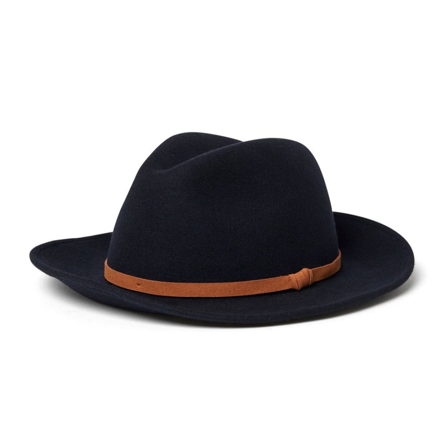 Draeger Paris Fedora Galon Noeud En Laine - Bleu Marine Best