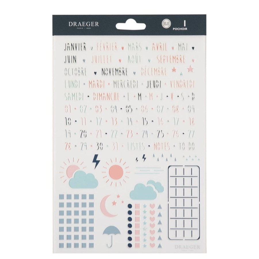 Draeger Paris Pochoir Pour Bullet Journal Mois Hot