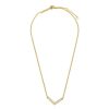 Draeger Paris Collier Ajustable 3 Niveaux En V - Email Creme Dore A L'Or Fin Wholesale