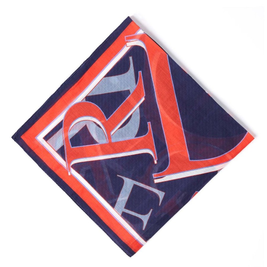 Draeger Paris Bandana Carre En 100% Coton - Bleu Marine - Imprime Lettres Draeger - Unie - 67X67 Cm Wholesale