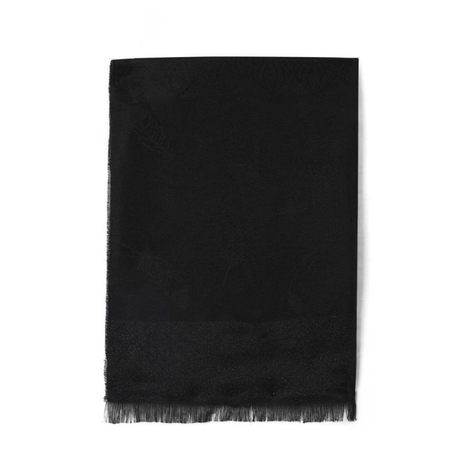 Tie Rack Etole Jacquard Plumes - Noir Hot