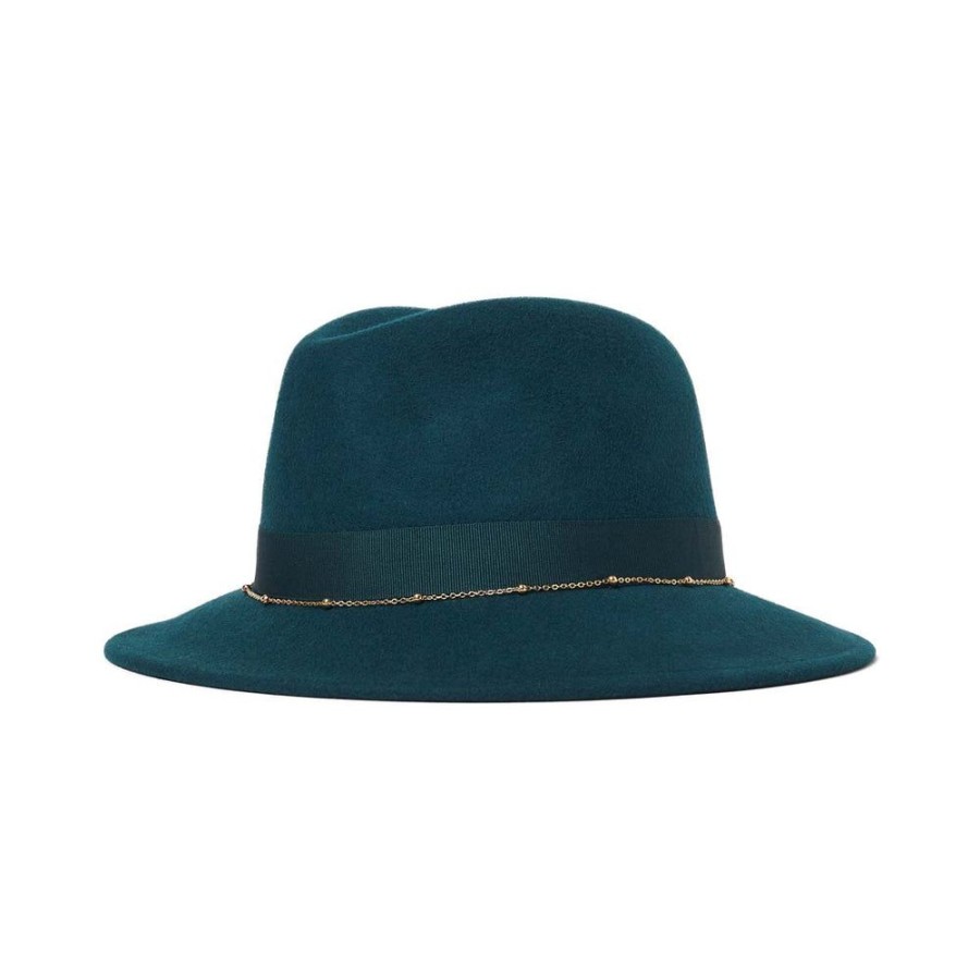 Tie Rack Chapeau Fedora Detail Chaine - Bleu Canard Wholesale