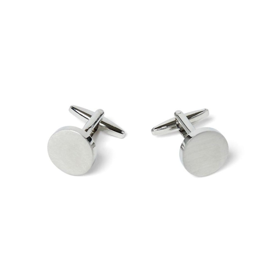 Draeger Paris Boutons De Manchette Rond - Argent Hot