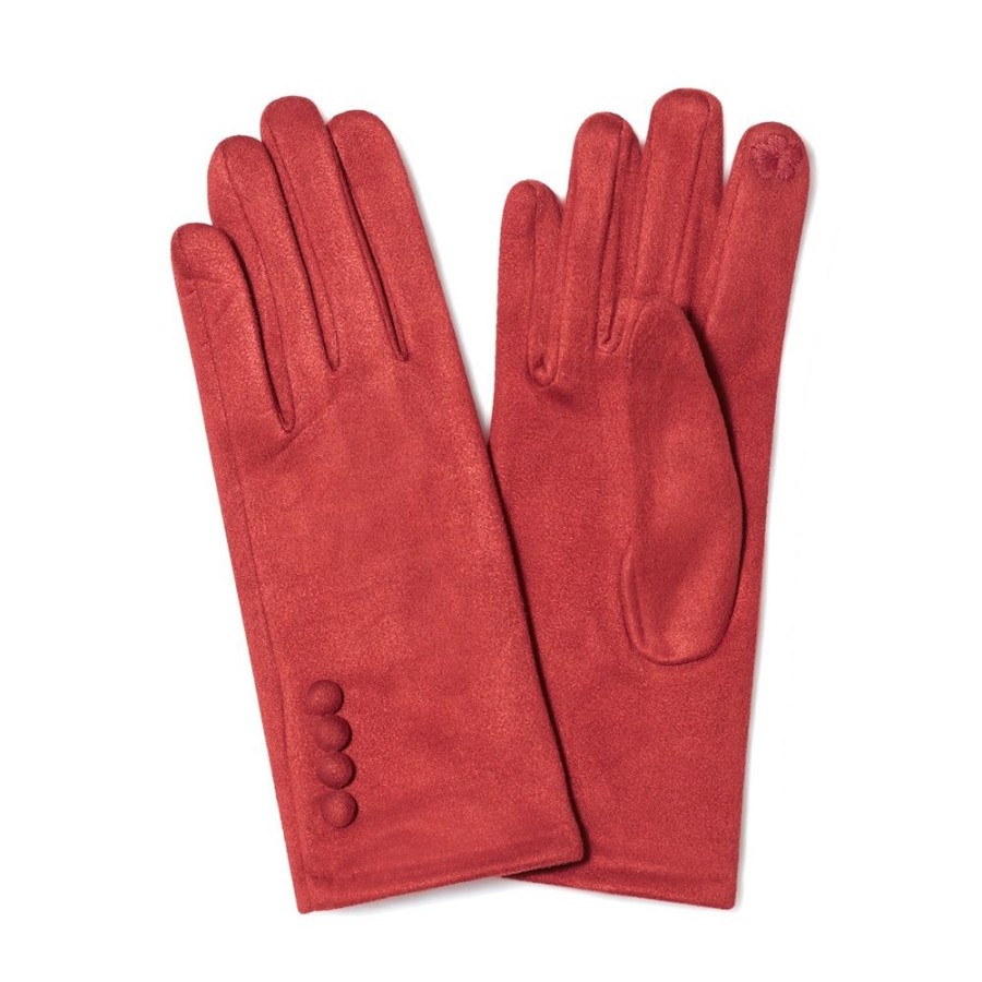 Tie Rack Gants Femme Tactiles4 Boutons - Rouge Online