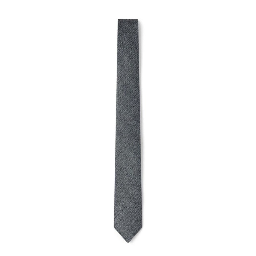 Tie Rack Cravate Satinee Gris Noir Clearance