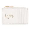 Draeger Paris Porte-Cartes Zippe - Love - Blanc Clearance