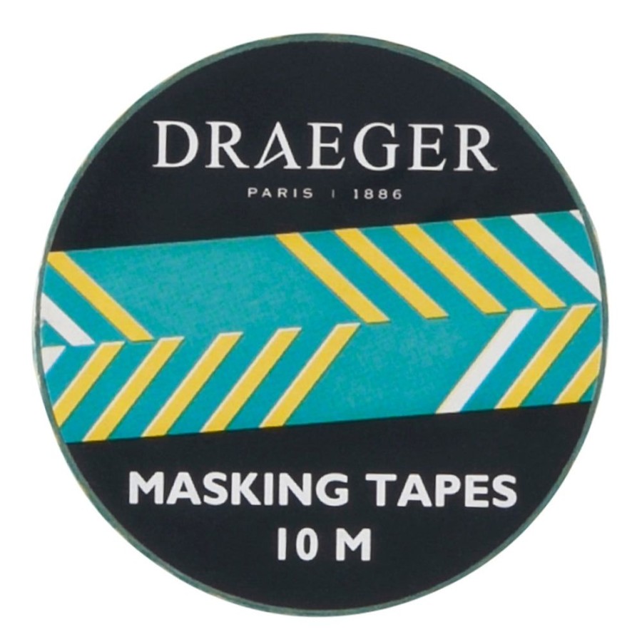 Draeger Paris Masking Tape 10 M - Traits - Vert New