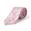 Tie Rack Cravate Homme A Fleurs Rouge / Bleu Hot