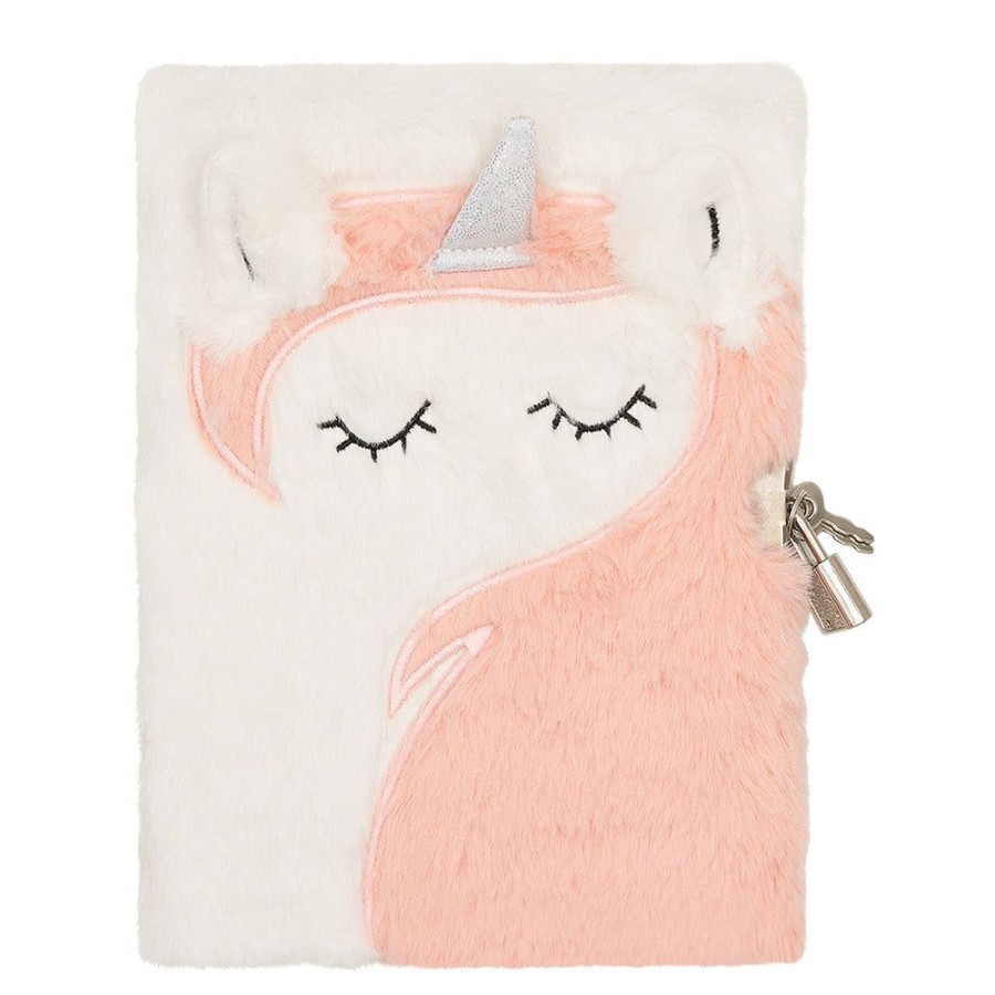 Draeger Paris Journal Intime Peluche Licorne Corail Hot