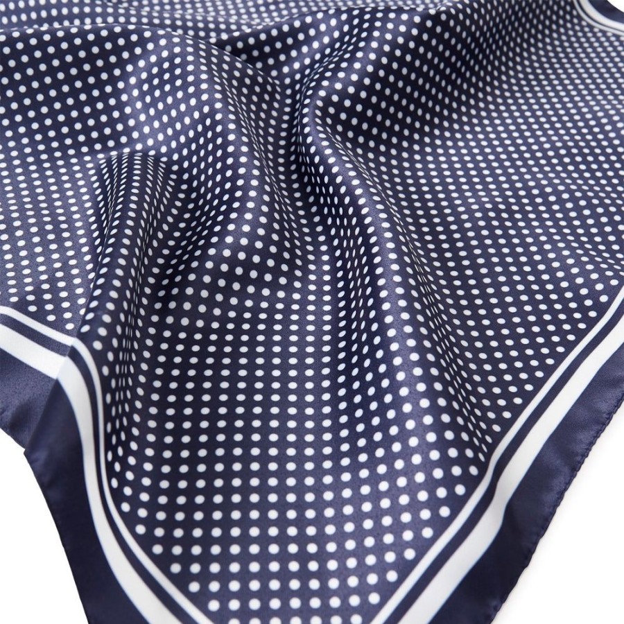 Tie Rack Tour De Cou Motif Pois Bleu Best