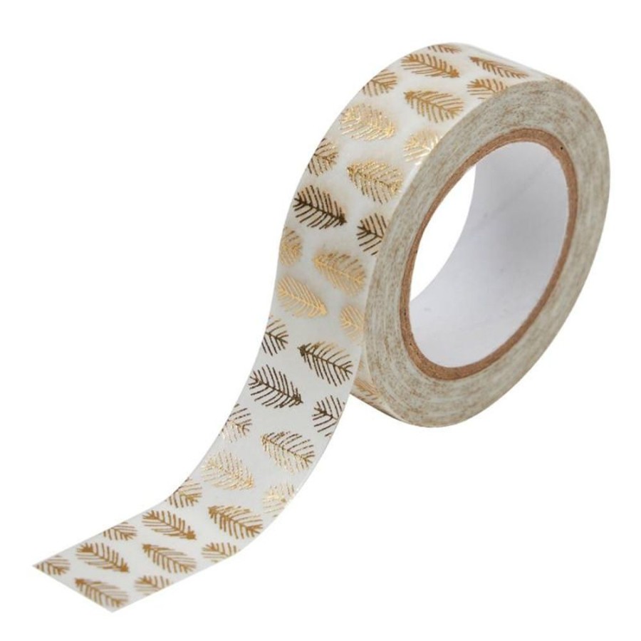 Toga Masking Tape 10 M - Feuilles Or - Special Reveillon New