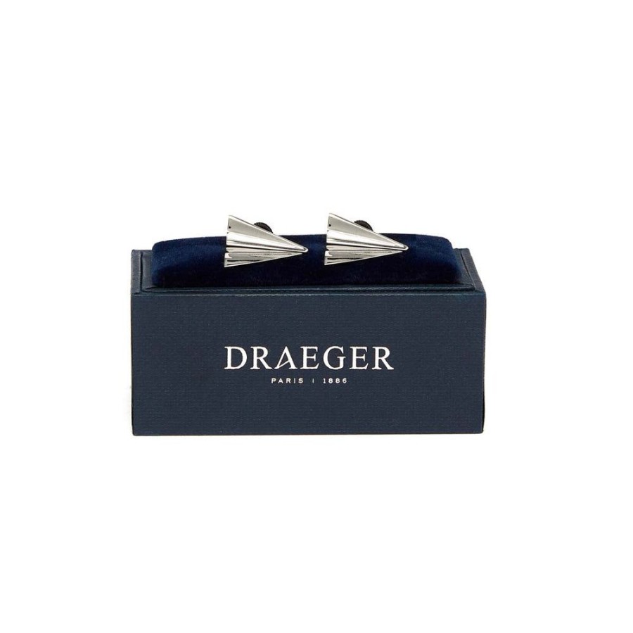 Draeger Paris Boutons De Manchettes - Avion En Papier - Argente - Homme Wholesale