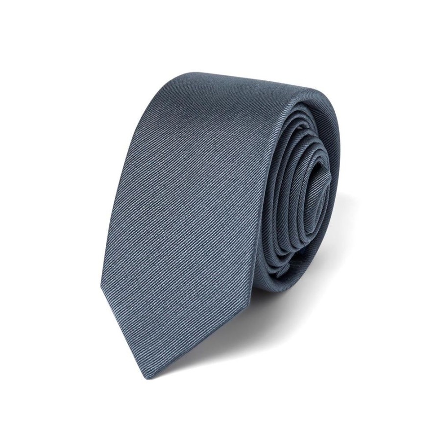 Tie Rack Cravate Fine Twill Gris Wholesale