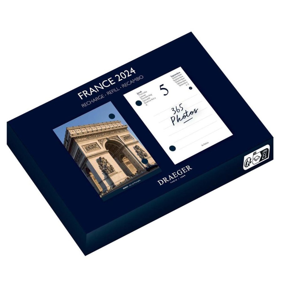 Draeger Paris Recharge Ephemeride Agenda Yvon 2024 - Theme Chat Ou Clearance