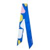 Draeger Paris Foulard Tour De Cou - Abstrait - Bleu Jaune Rose Wholesale