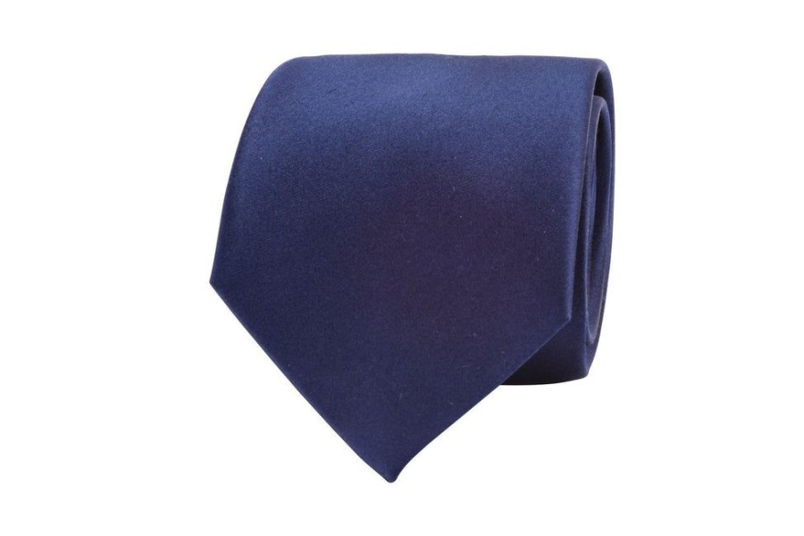 Tie Rack Cravate Homme Unie Satin Bleu Marine Online