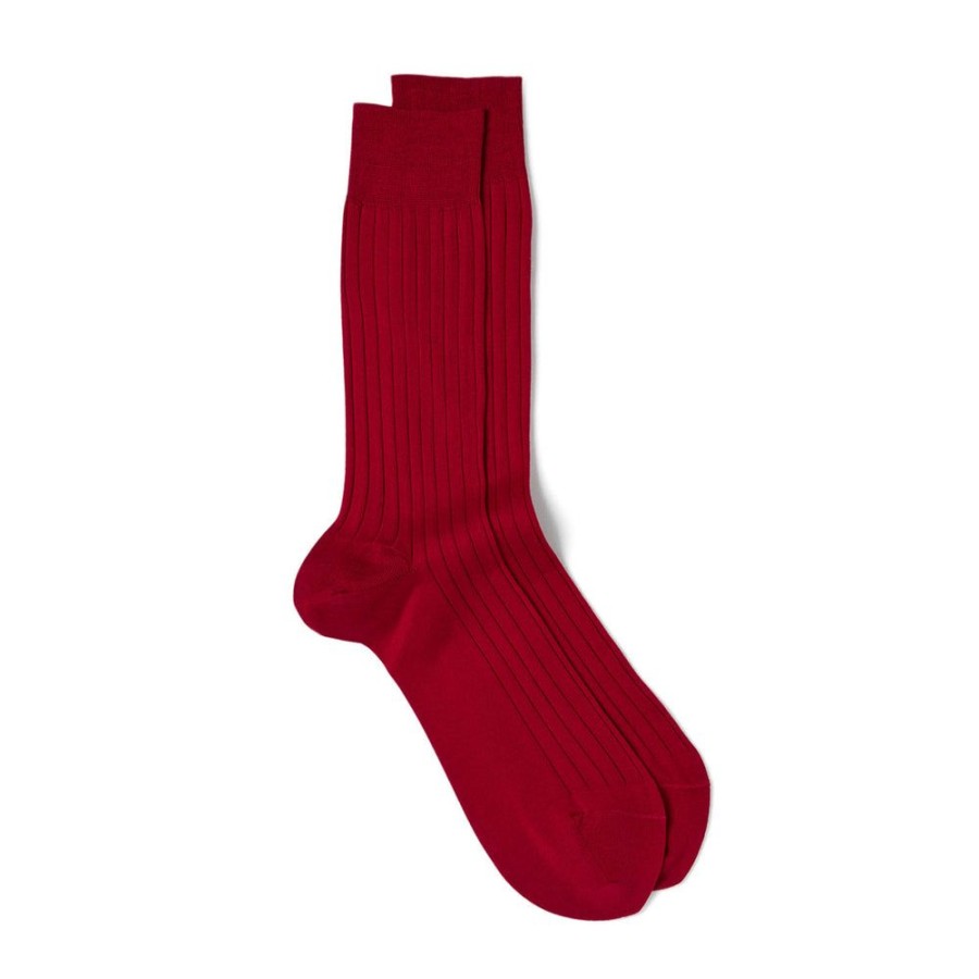 Tie Rack Chaussettes Unies Rouge Fonce Online