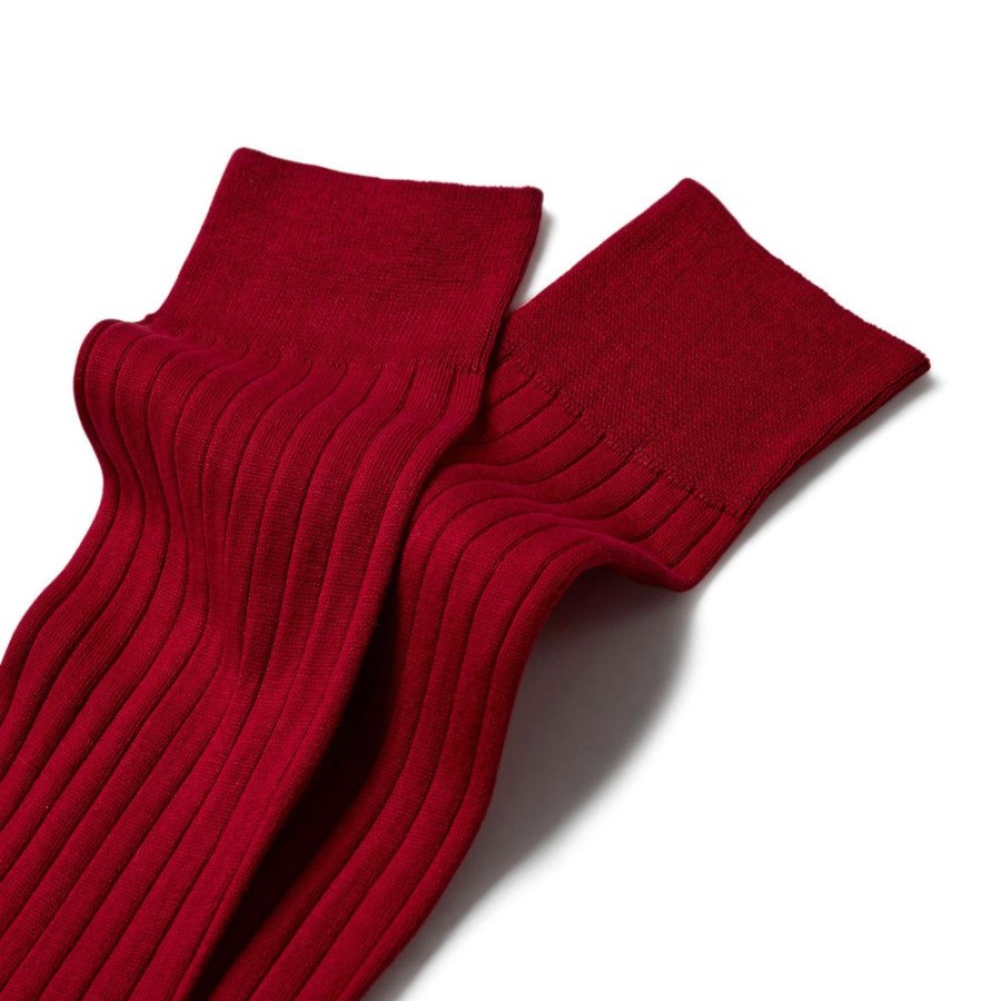 Tie Rack Chaussettes Unies Rouge Fonce Online