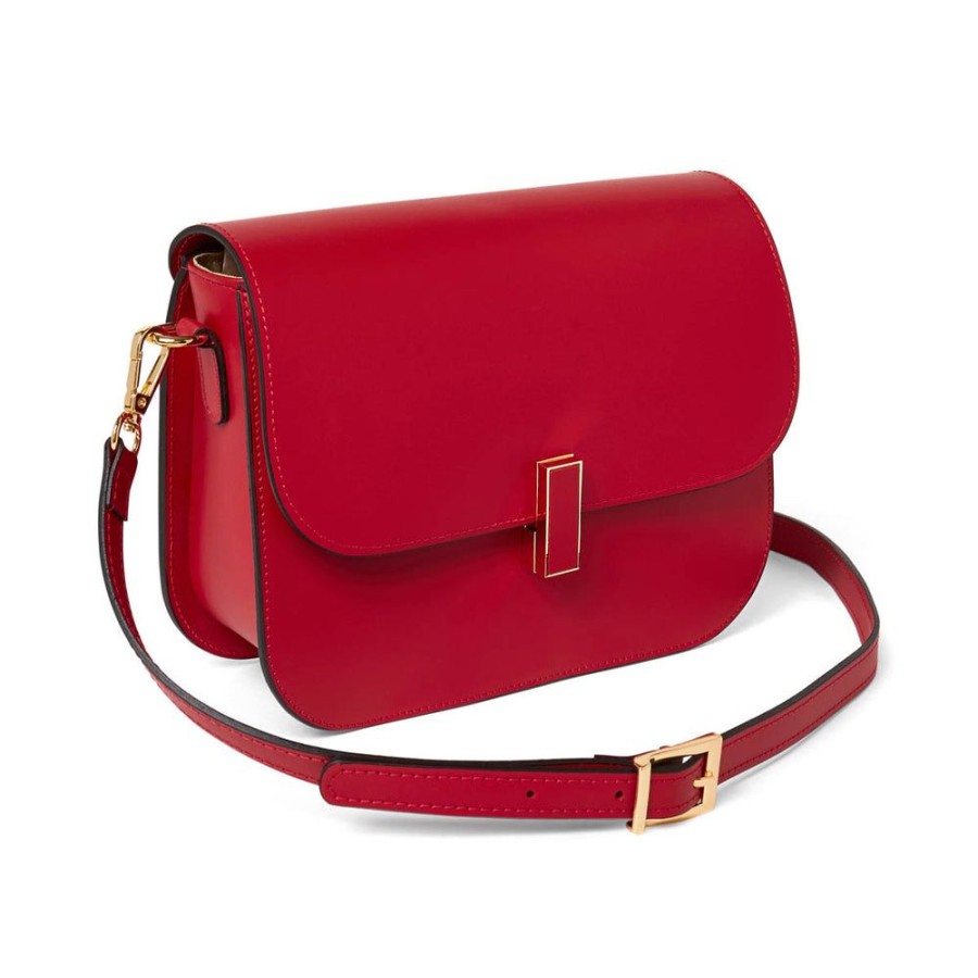 Draeger Paris Sac Boxy En Cuir - Rouge Hot