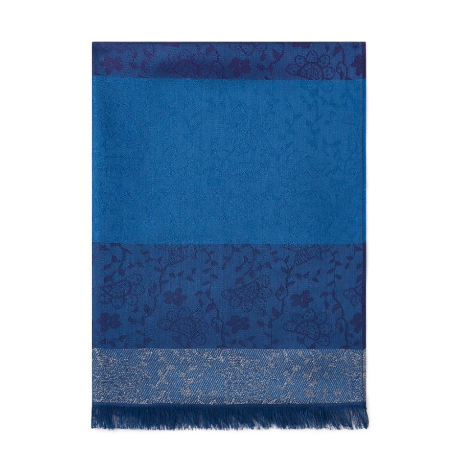 Draeger Paris Etole Jacquard A Fleurs - Bleu Online