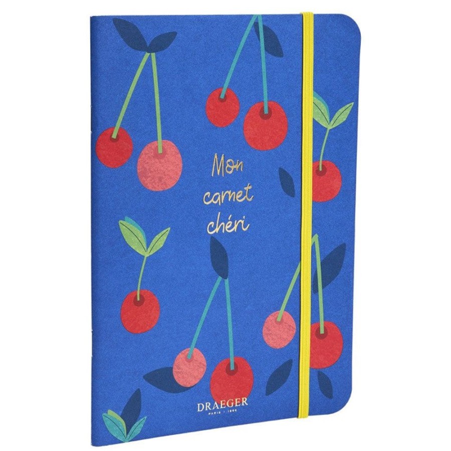 Draeger Paris Carnet A5 Cerises - Mon Carnet Cheri New