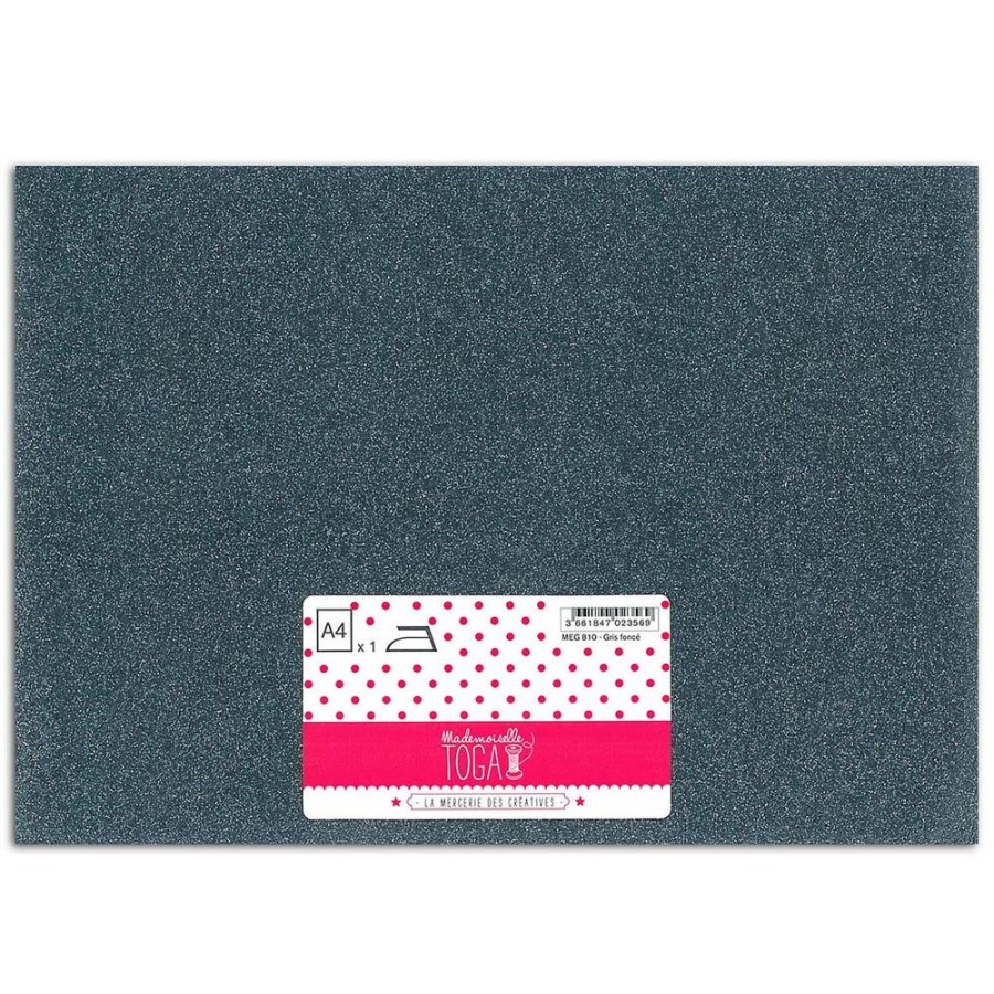 Toga Tissu Paillete Thermocollant - Gris Best