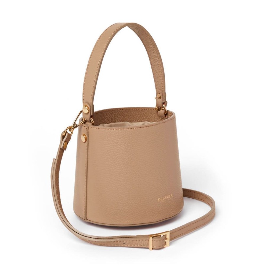 Draeger Paris Sac En Cuir Seau - Beige Hot