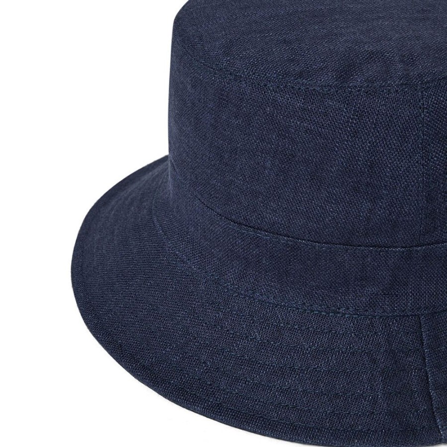 Draeger Paris Chapeau Bob Reversible Bleu Marine New