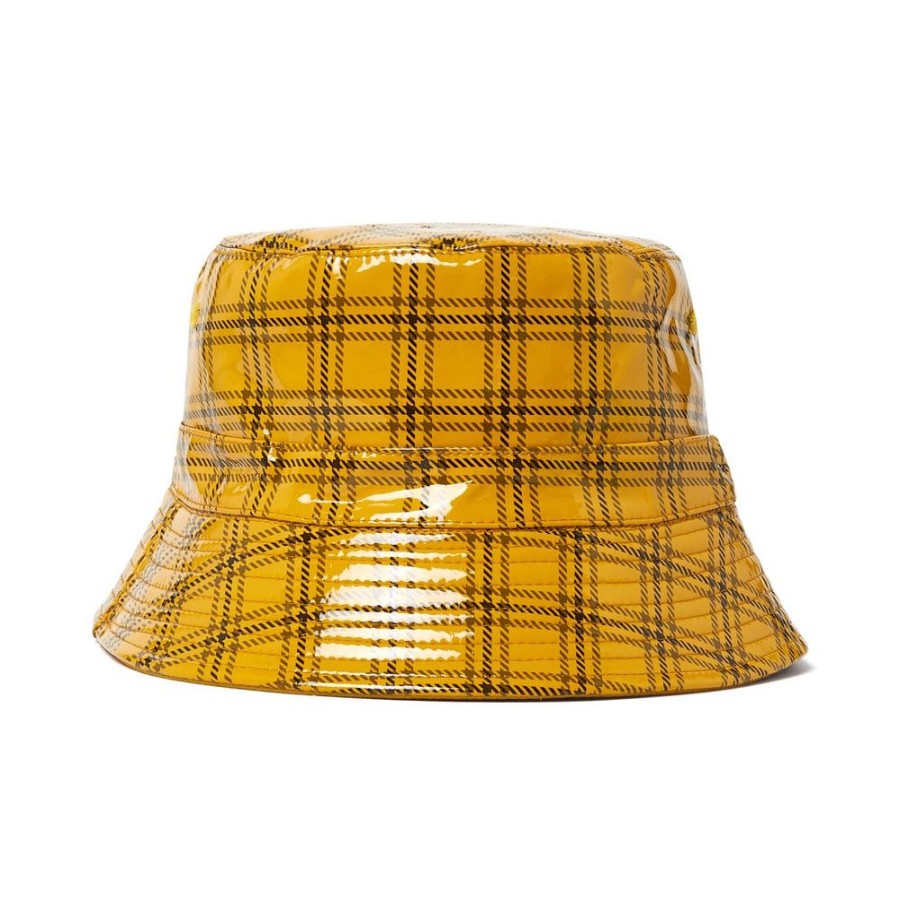 Draeger Paris Chapeau De Pluie - Bob Motif Carreaux Jaune Online