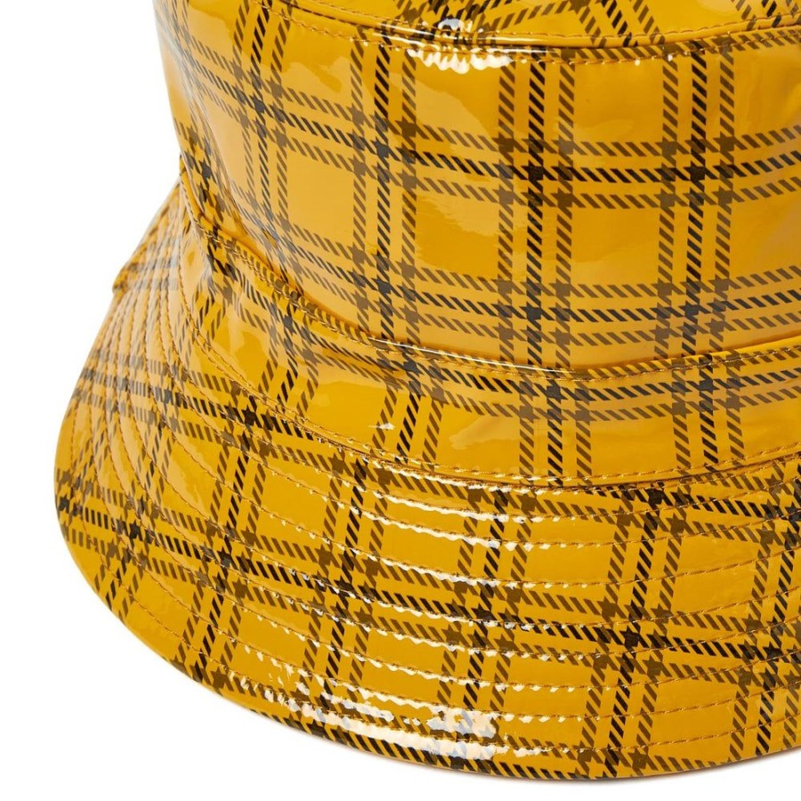 Draeger Paris Chapeau De Pluie - Bob Motif Carreaux Jaune Online