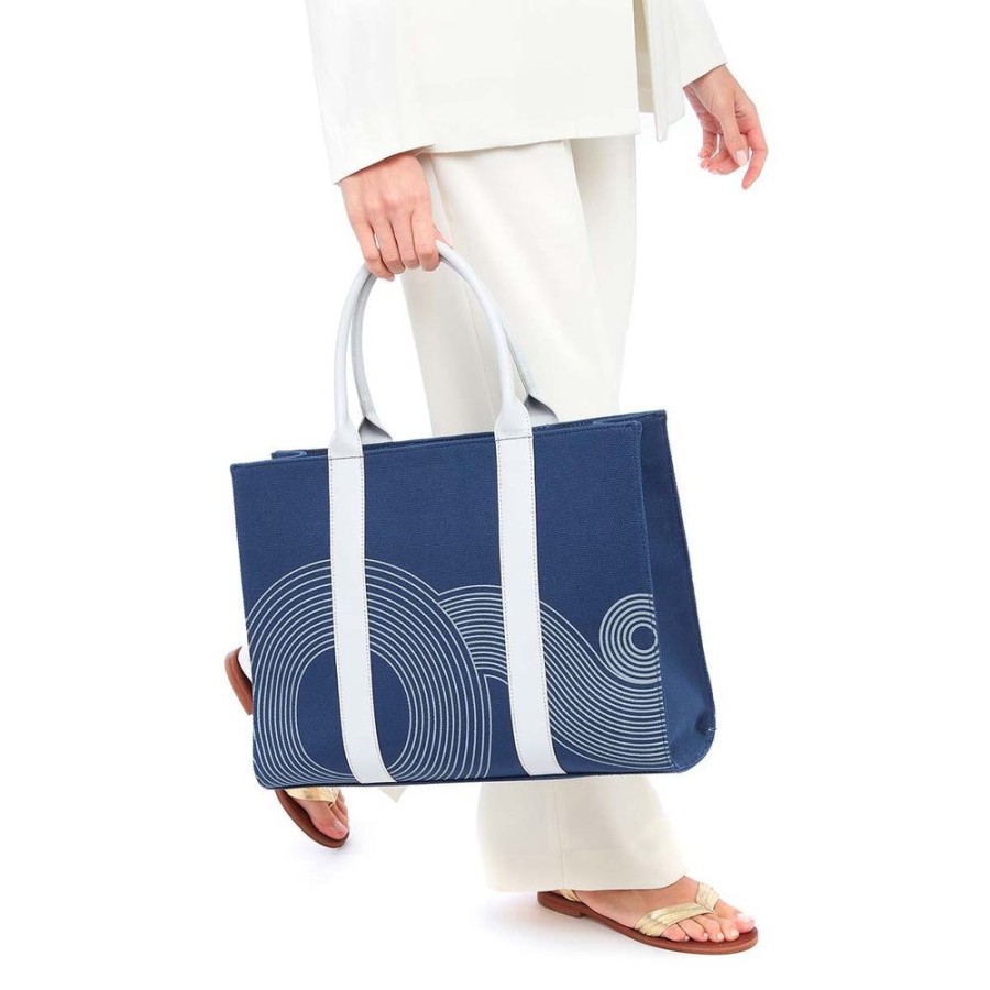 Draeger Paris Grand Sac Cabas Tokyo - Bleu Hot