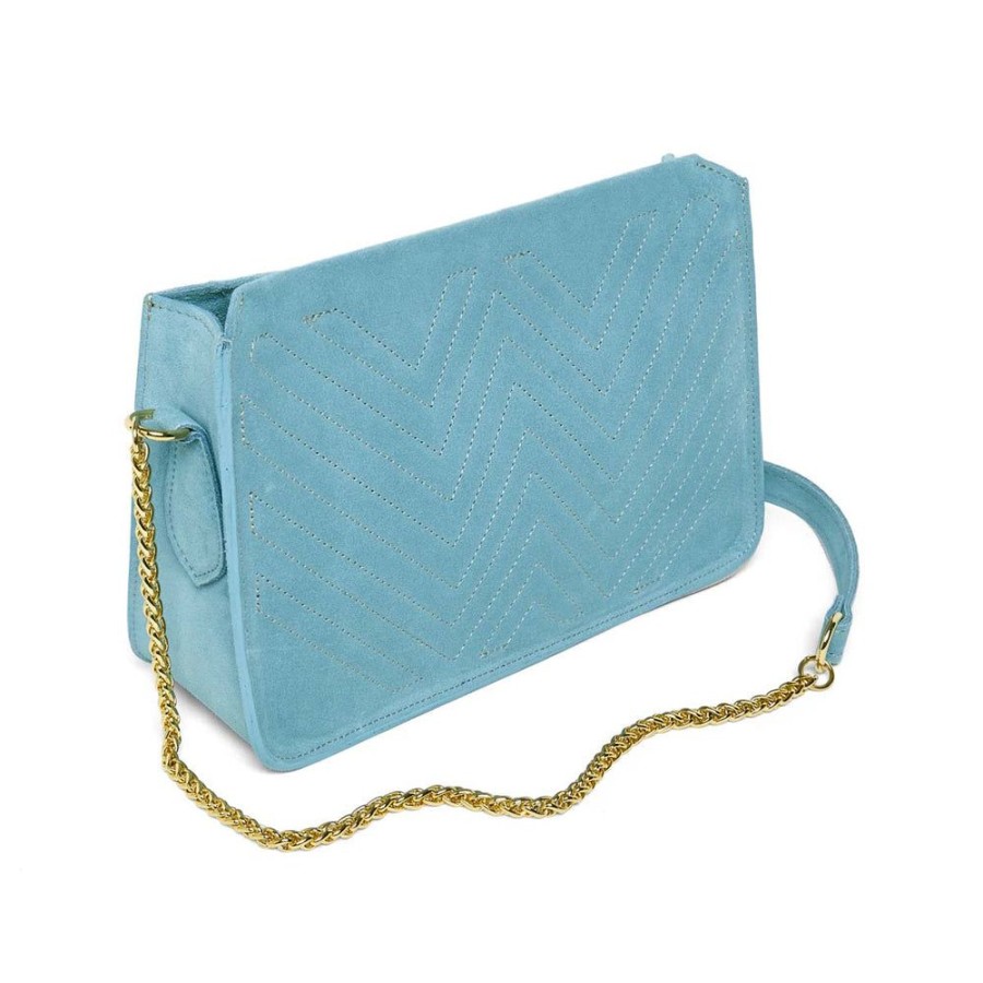 Draeger Paris Pochette En Cuir Suede - Bleu Wholesale