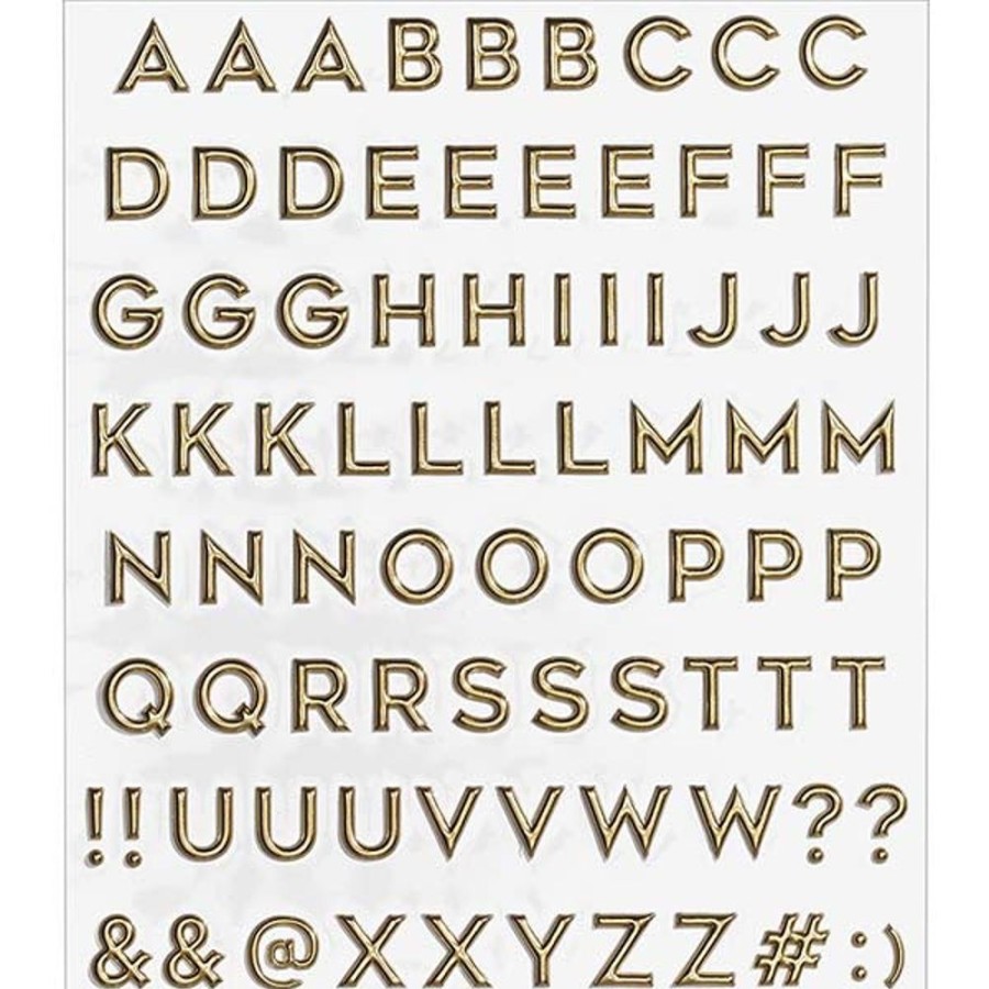 Draeger Paris Stickers Autocollants Alphabet Dore Best